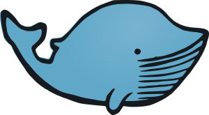 Dibujo de ballena para colorear