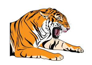 Pintura de tigres para niños