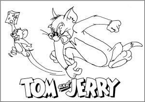 dibujos para colorear de tom y jerry