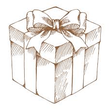 caja de regalo dibujo