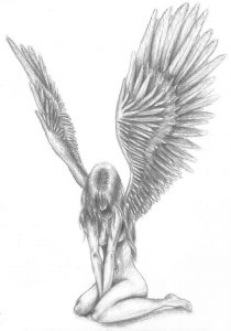 como dibujar angeles