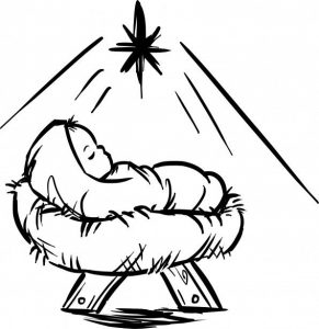 como dibujar el nacimiento de jesus