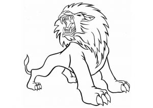 como dibujar un leon para niños