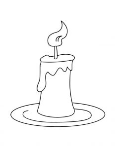 como dibujar una vela
