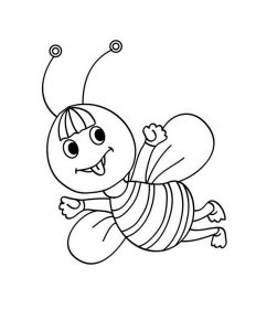 como se dibuja una abeja