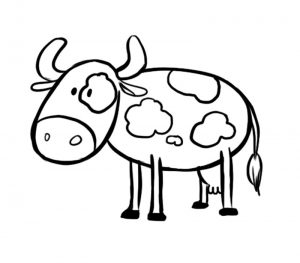 como se dibuja una vaca