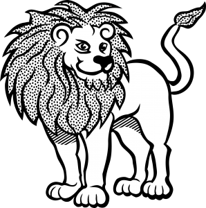 dibujo de leon para colorear