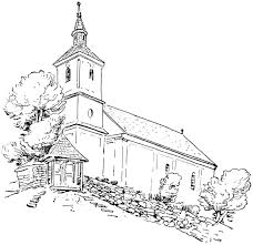 dibujo iglesia infantil