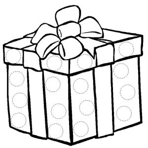 dibujo paquete regalo