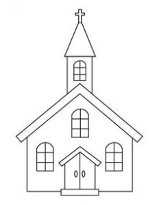 dibujos de iglesias catolicas