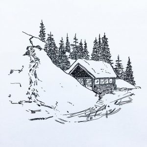 dibujos de niños en la nieve
