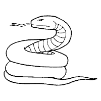 dibujos de serpientes para colorear