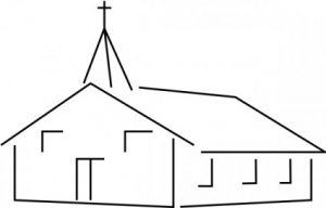 iglesia dibujo para colorear