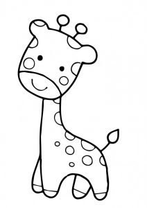 jirafa bebe dibujo