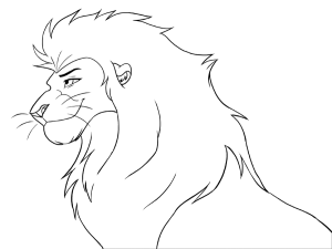 leon para dibujar facil