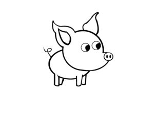 cerdo caricatura