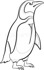 imagenes de pinguinos para dibujar