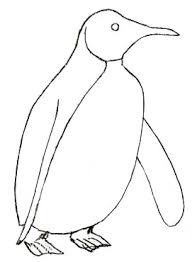 pinguino facil de dibujar