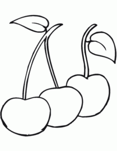 como dibujar cerezas