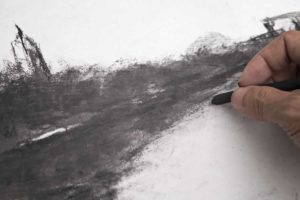 como dibujar con carboncillo