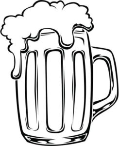 dibujo de botella de cerveza