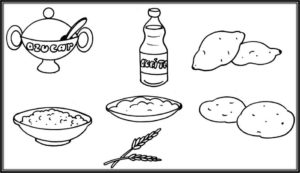 dibujos de alimentos saludables