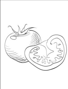 como dibujar tomate