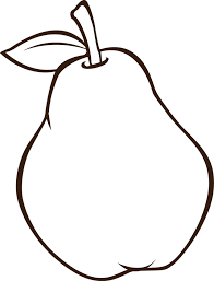 como dibujar una pera