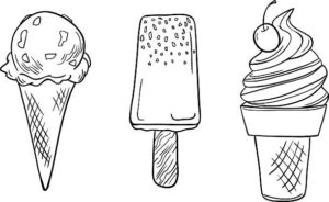 cómo dibujar helados