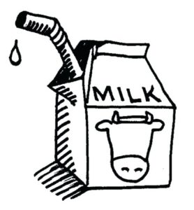 dibujos con leche
