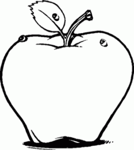 dibujos de manzanas para imprimir