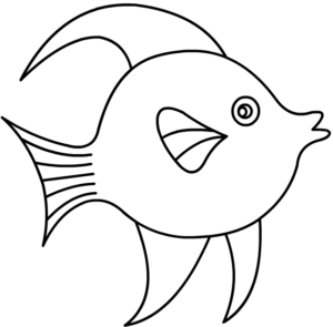 dibujos faciles de pescados