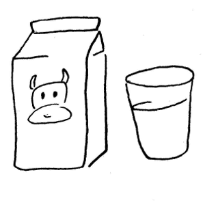 dibujos para colorear de lechero