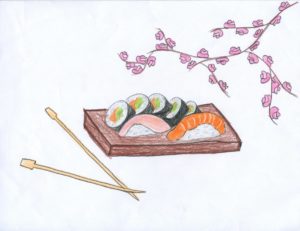 fotos de sushi japones