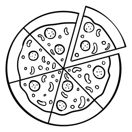 Dibujos De Pizzas Deliciosos Platillos Para Colorear