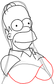dibujar homer simpson