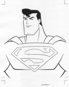 dibujo colorear superman