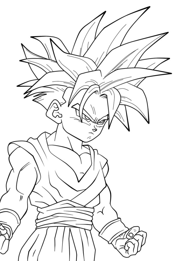 🥇 Dibujos De Gohan【80】 Perfecto Para Colorear 