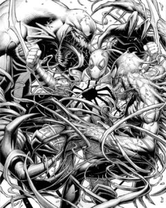 dibujos de spiderman y venom