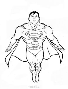 dibujos de superman para pintar