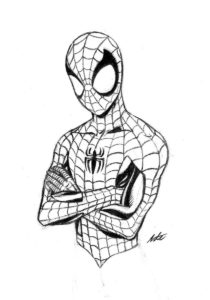 el hombre araña dibujo
