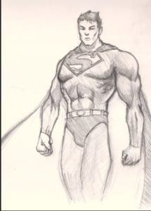 logo superman para colorear