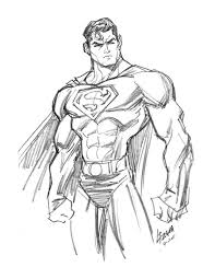 superman dibujo a lapiz