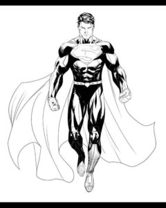 superman dibujo para colorear
