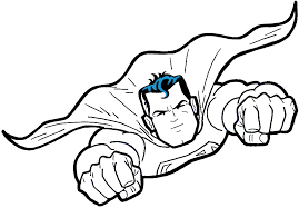 superman logo para colorear