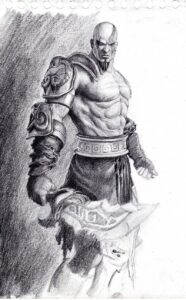 dibujos de kratos 4