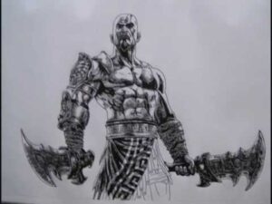 dibujos de las espadas de kratos