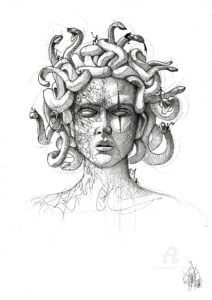 dibujos de medusa gorgona
