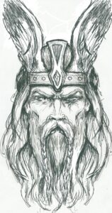 dibujos de vikingos realistas odin