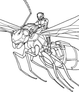dibujos para colorear de ant man